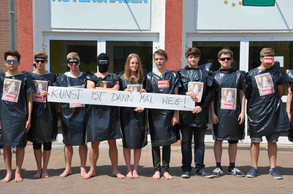 Auch an der Europaschule Rövershagen in Mecklenburg-Vorpommern war die "Kunst dann mal weg".